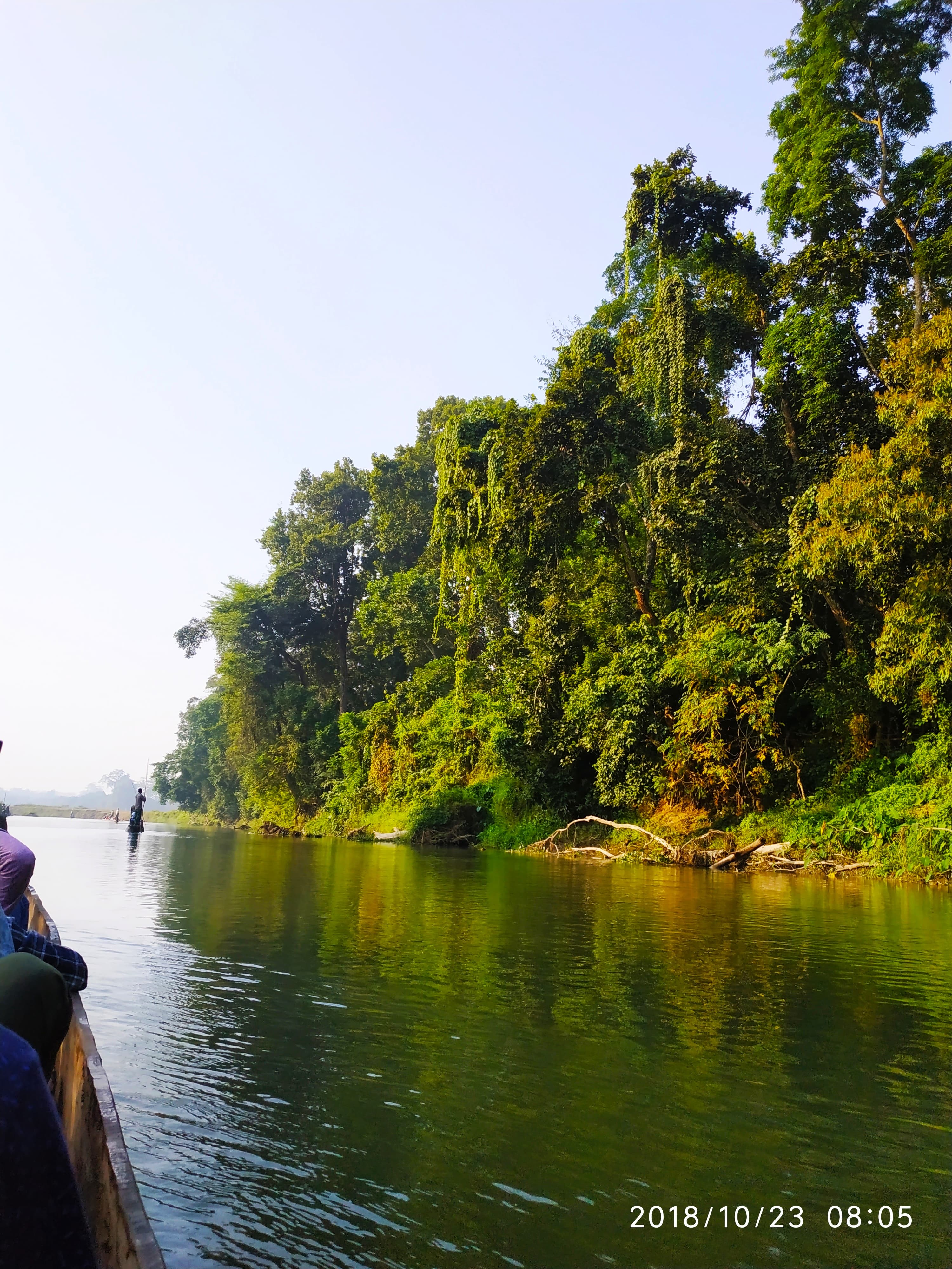 Dugout canoes on the Rapti River