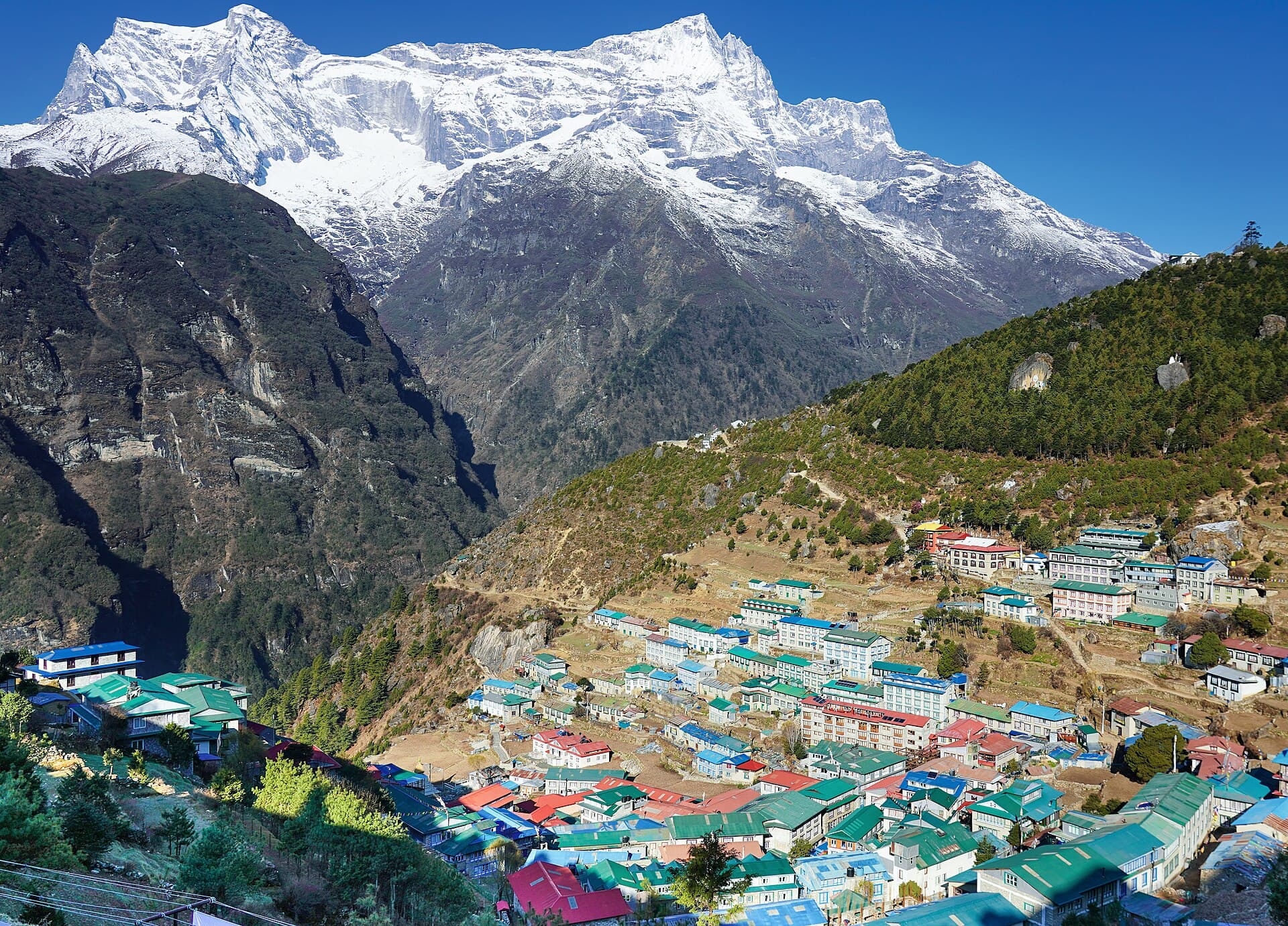 A Sherpa village in the Khumbu region
